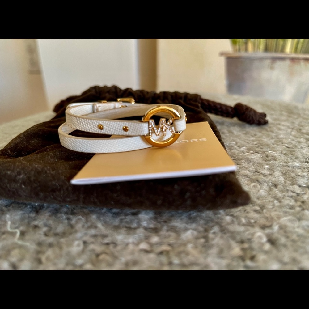 MK leather bracelet
